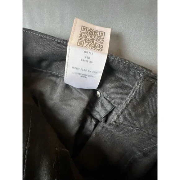 True Religion Ricky Relaxed Straight Jeans Black 29x32 NWT